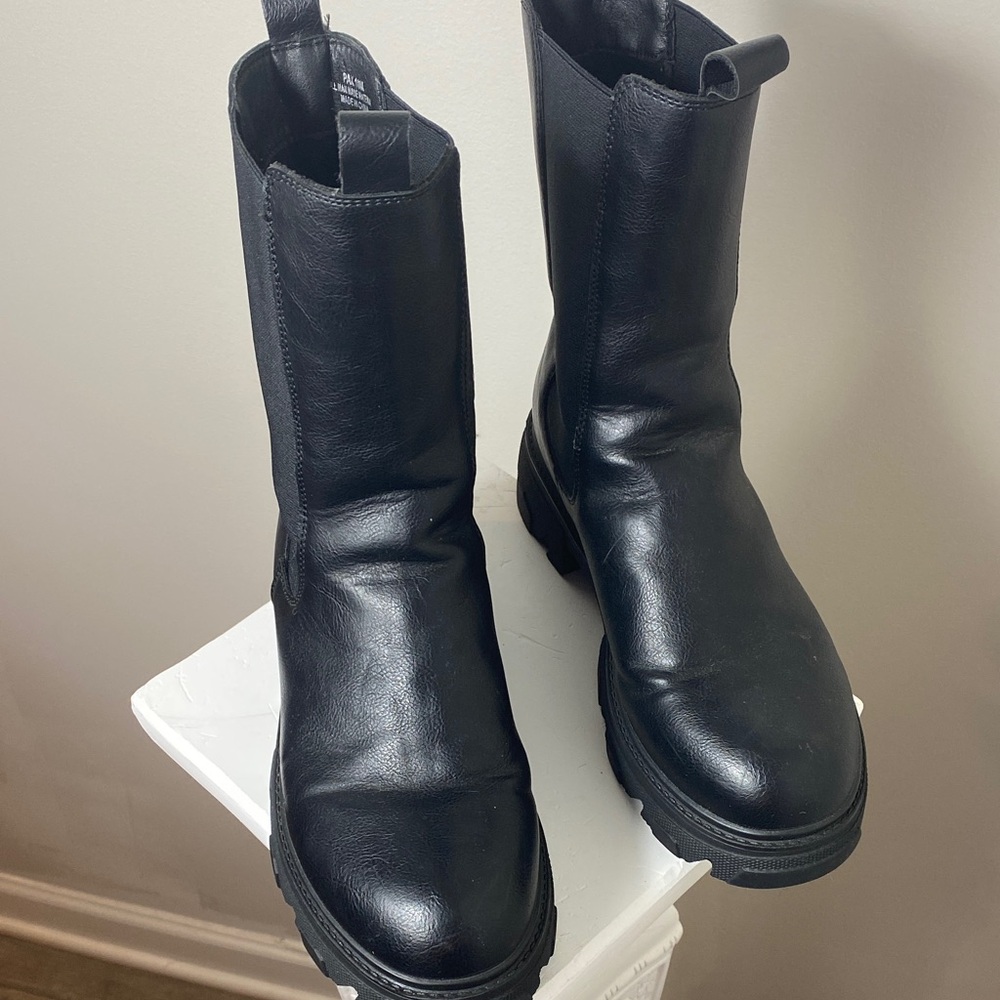 Black Combat & Moto Boots